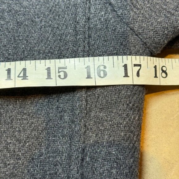 J.Crew Stadium Cloth Nello Gori Gray Wool Blend Belted Trench Coat - Picture 11 of 13